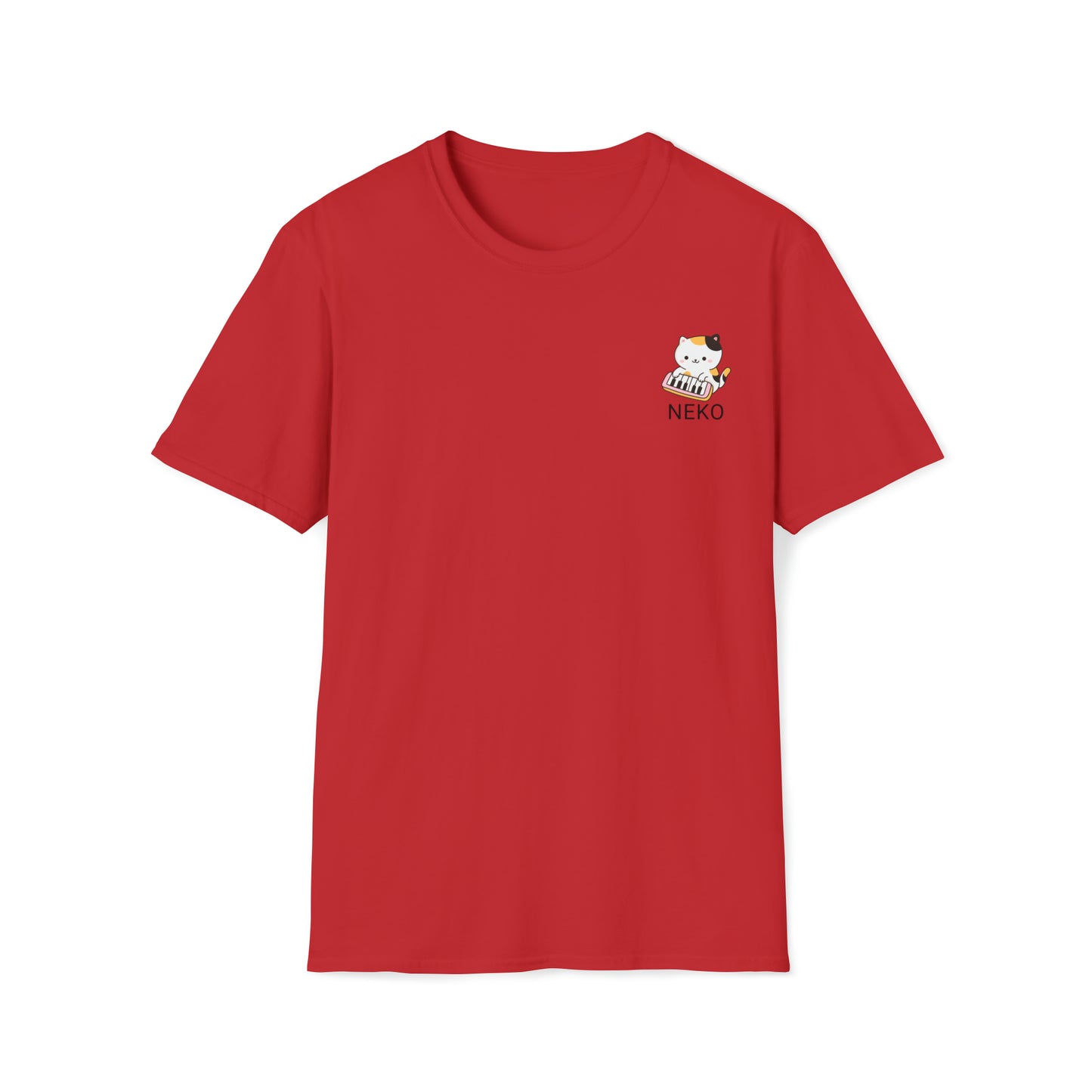 Neko playing the piano T-shirt
