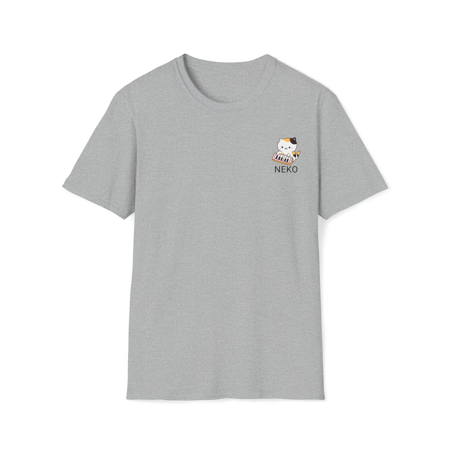 Neko playing the piano T-shirt