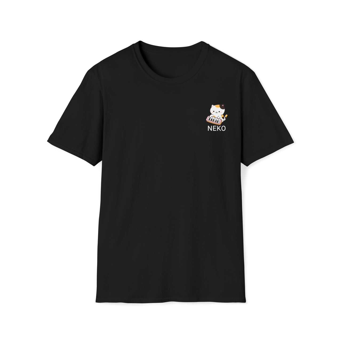 Neko playing the piano T-shirt