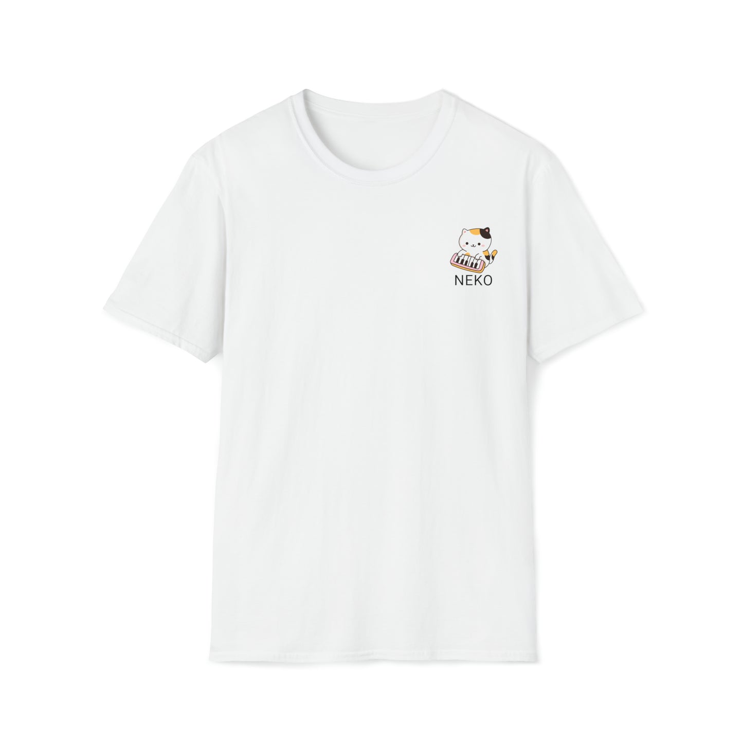 Neko playing the piano T-shirt